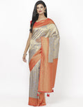 Grey Art Handloom Saree