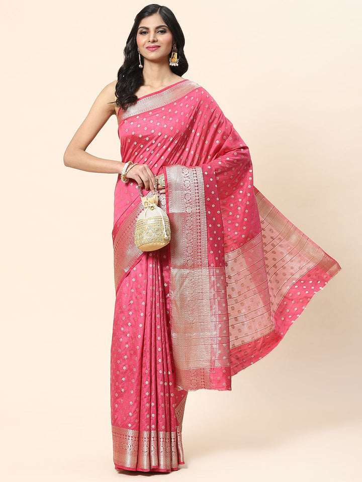 Zari Booti Handloom Woven Saree