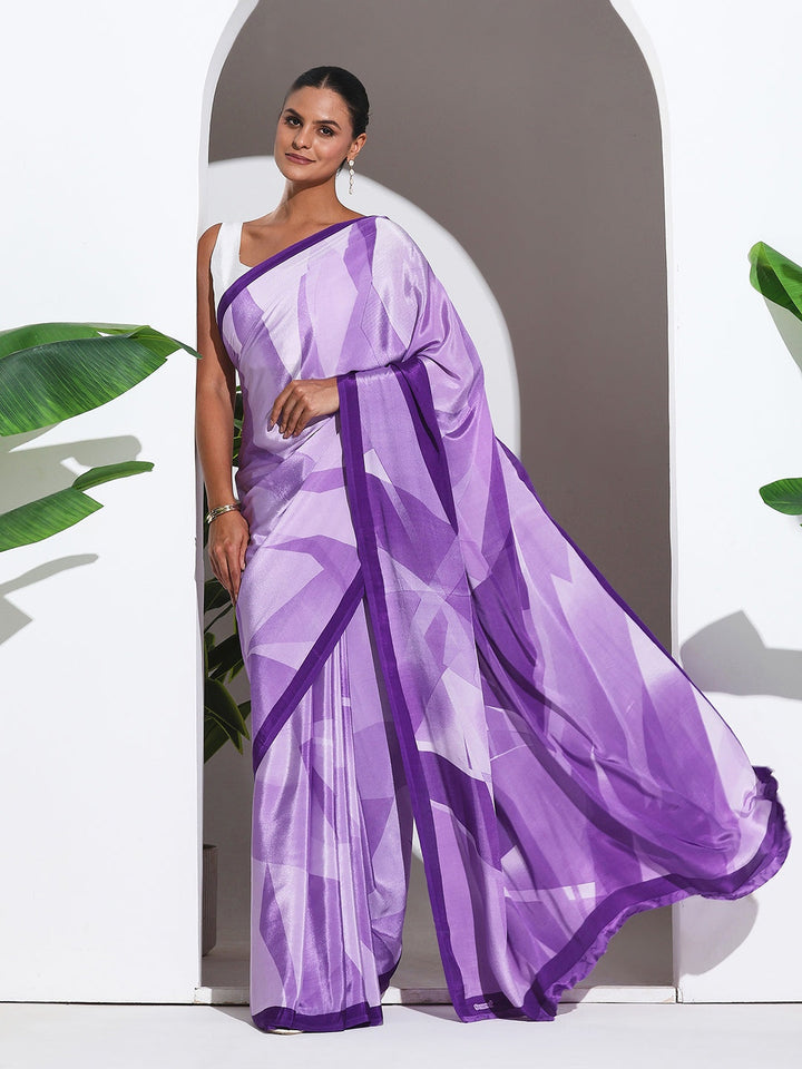 Digital Printed Crepe Saree