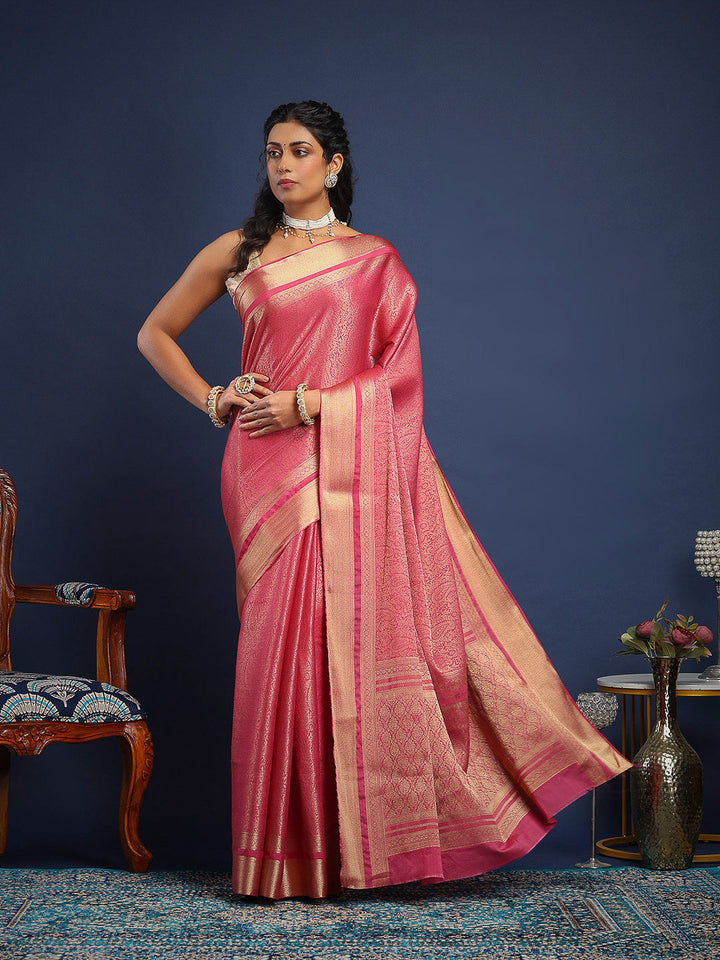 Plain Crepe Saree