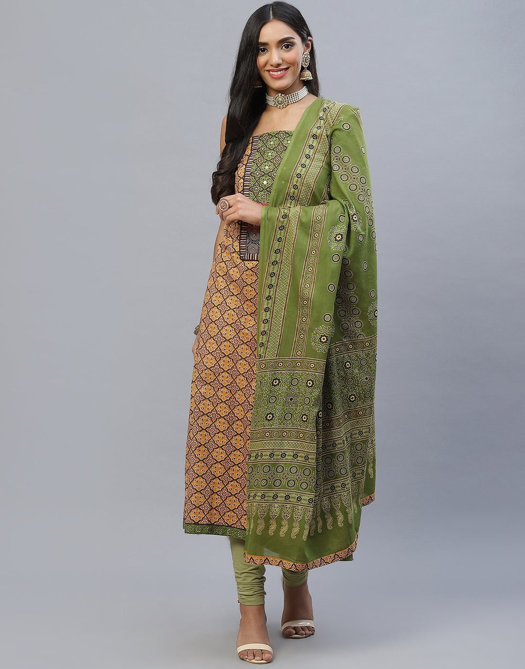 Chanderi Cotton Suit Set