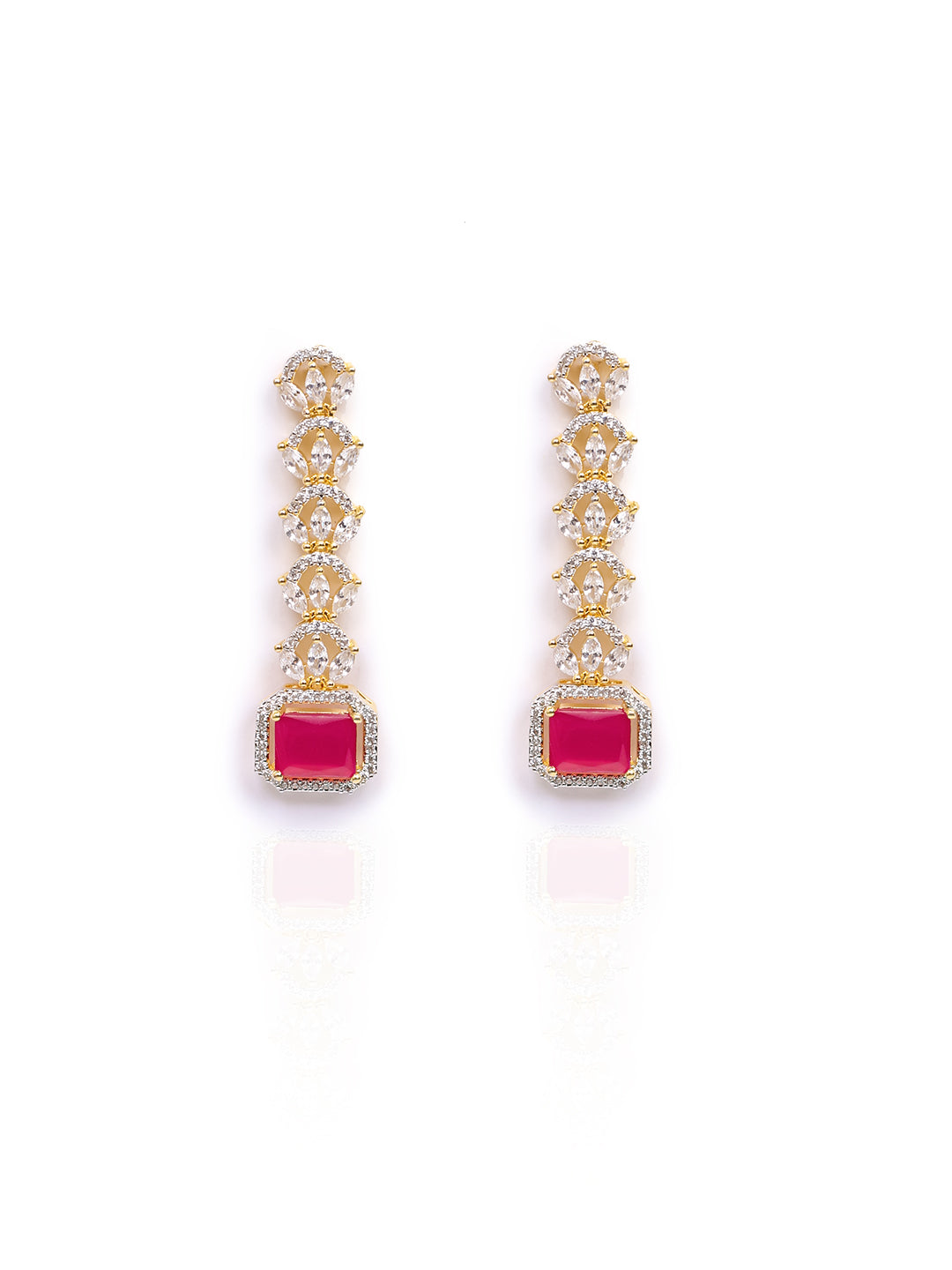 Golden AD Drop Earrings