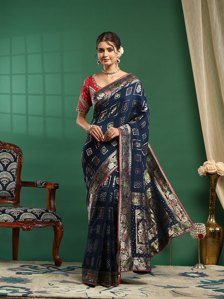 Embroidered Banarasi Saree
