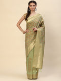 Floral Zari Jaal Handloom Woven Saree
