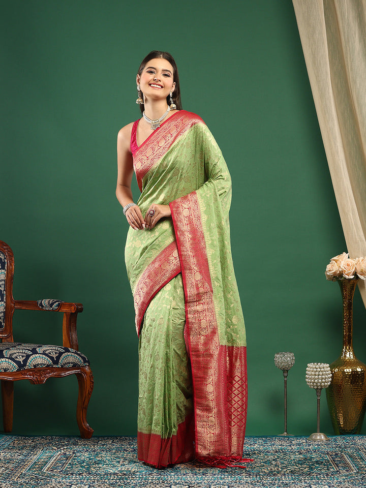Plain Crepe Saree