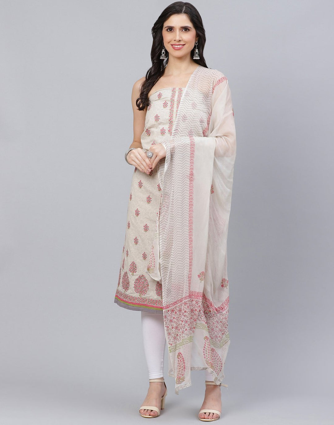 Cotton Embroidered Suit piece
