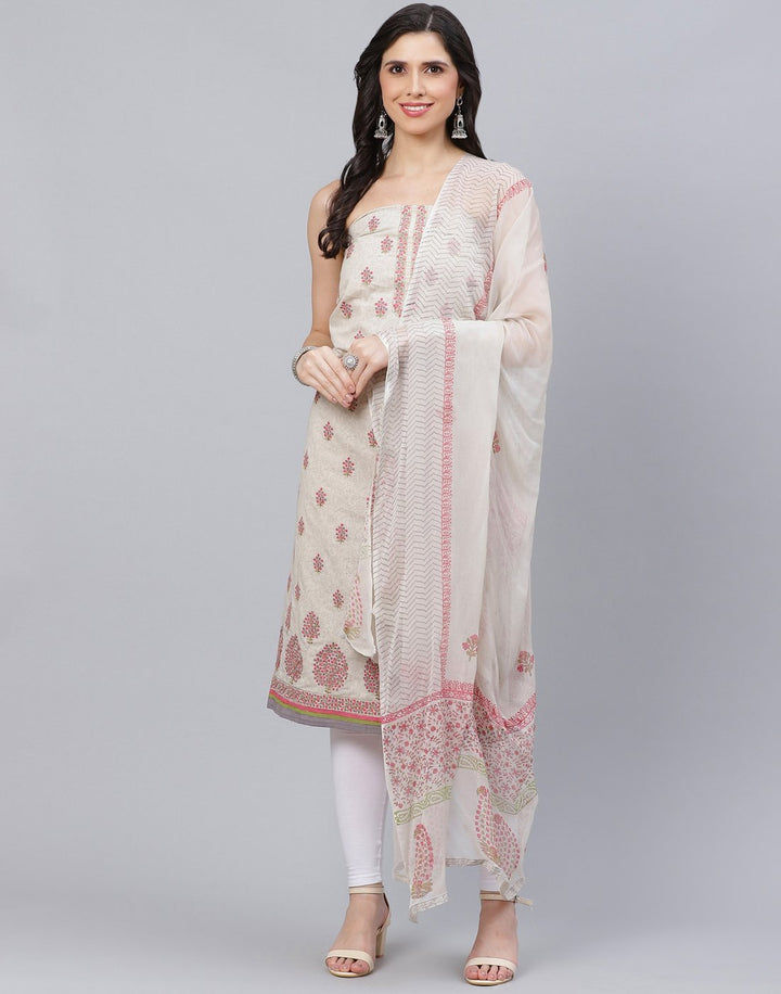 Cotton Embroidered Suit piece