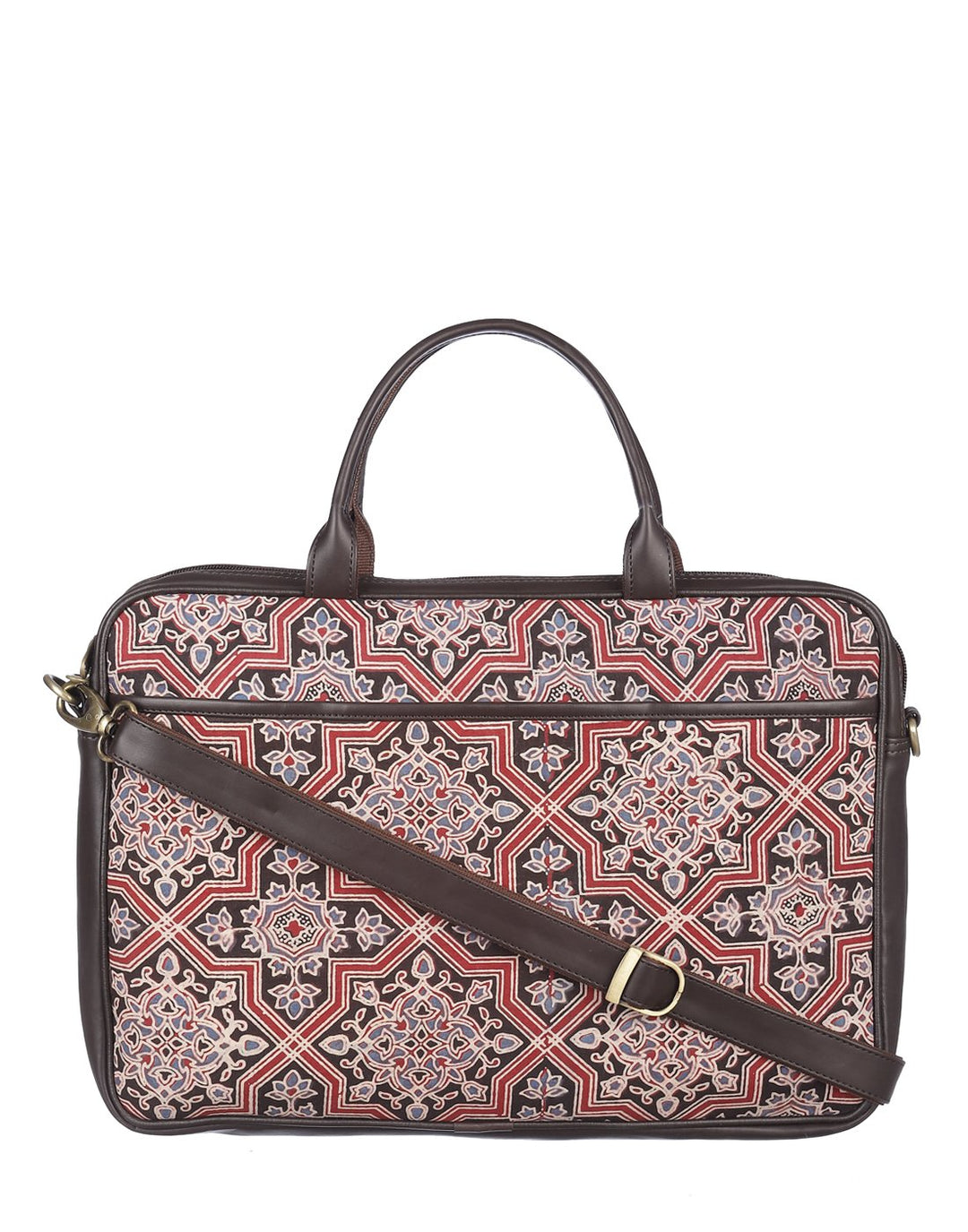 Stylish Casual Beige And Black Color Laptop Bag