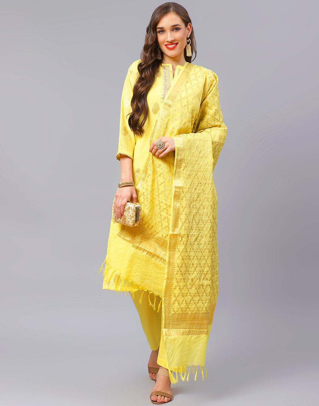 Straight Cotton Printed Salwar Kameez Stitched Suit