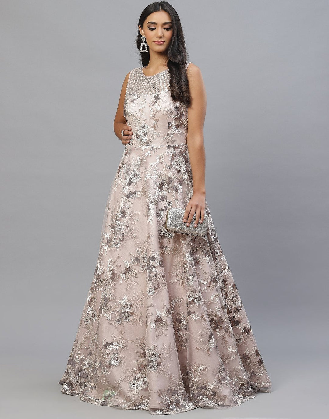 Assorted Net Long Dress