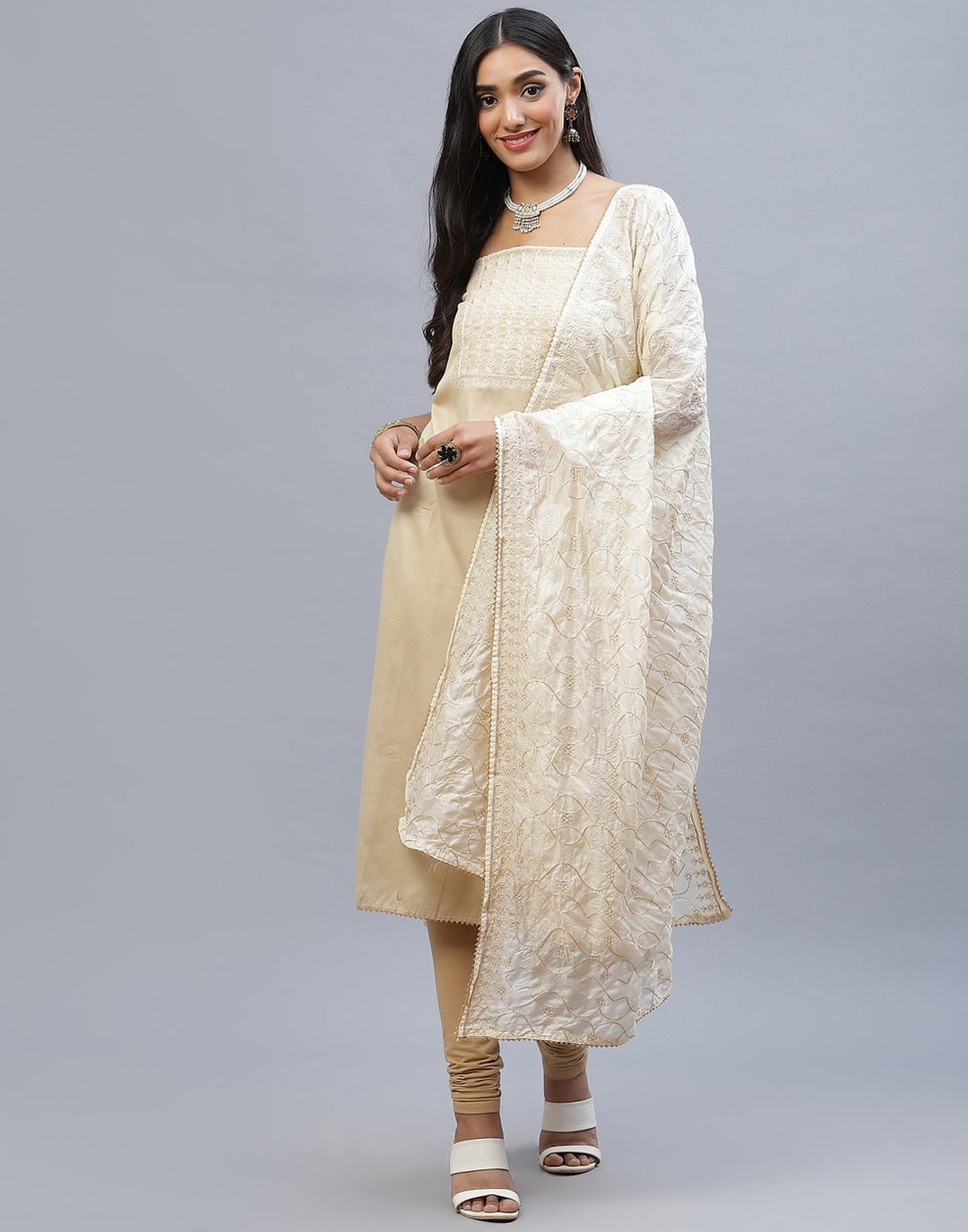 Chanderi Cotton Suit Set