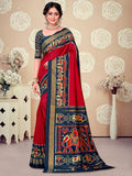 Printed Art Silk Saree