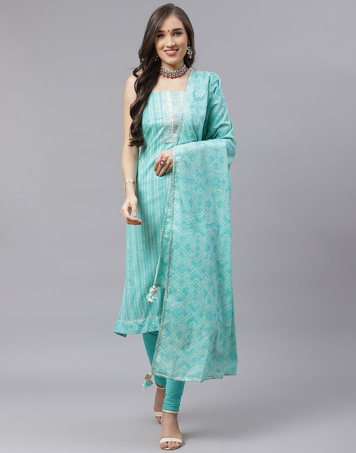 Cotton Embroidered Suit Piece