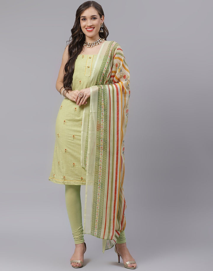 Cotton Embroidered Suit Piece