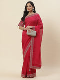 Embroidered Organza Saree