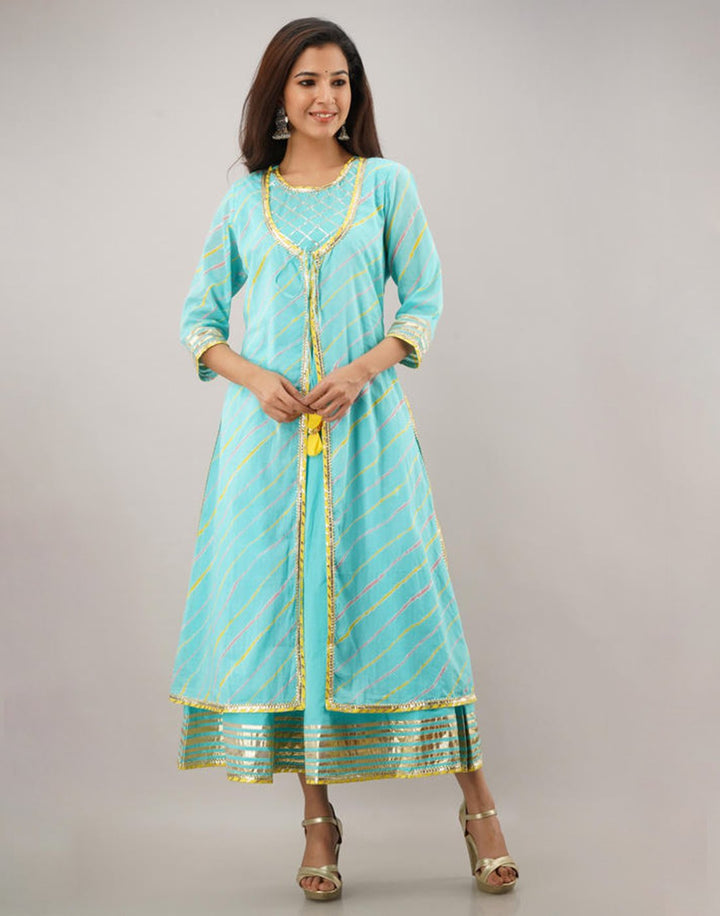 Printed Cotton Anarkali Kurti