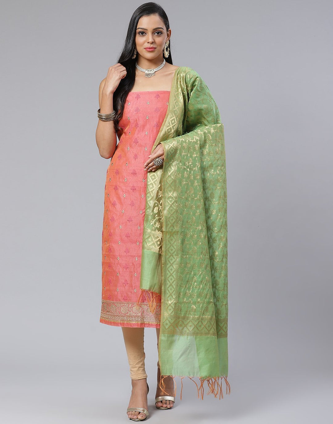 Chanderi Suit Set