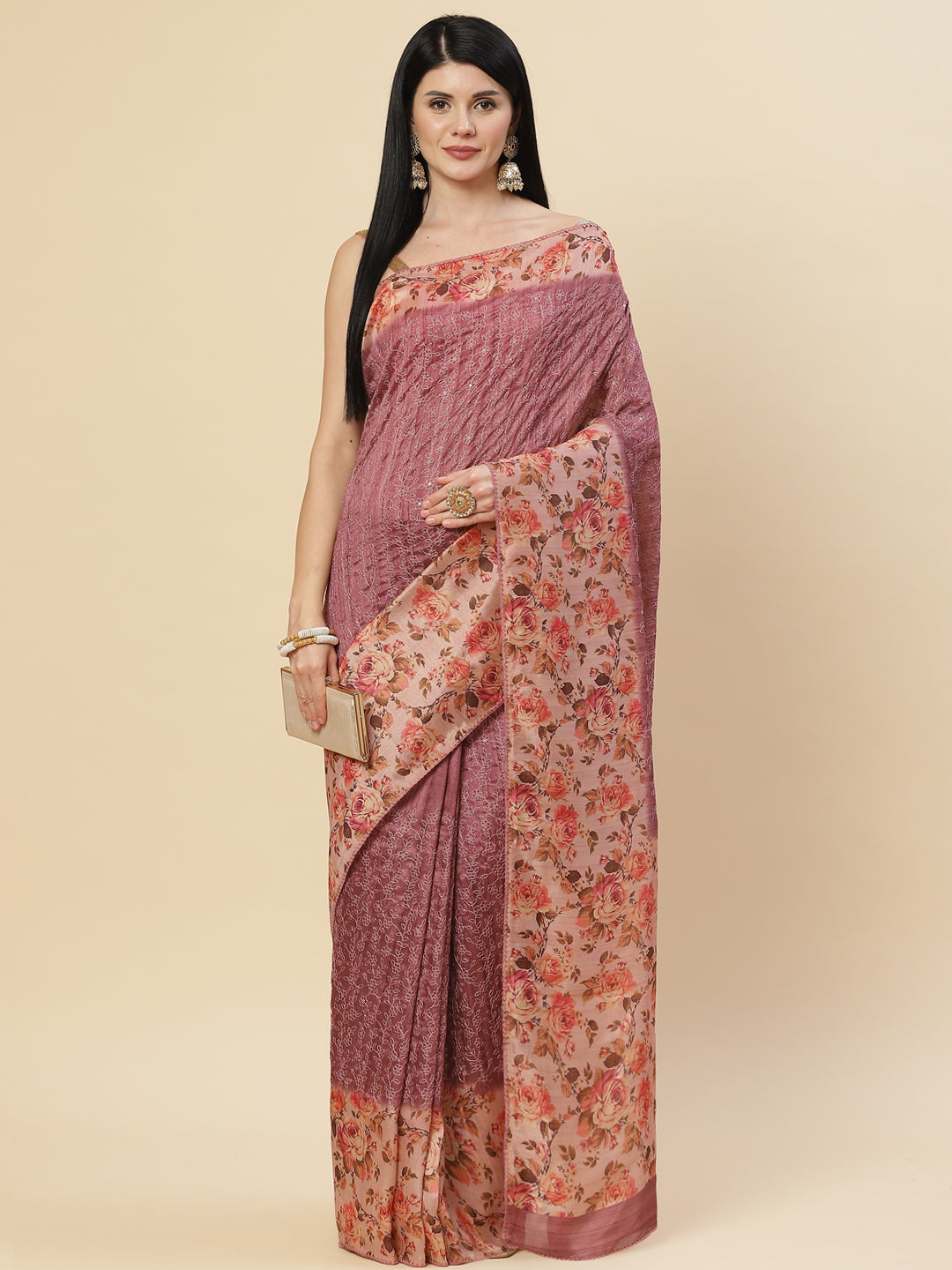 Digital Printed Handloom Saree