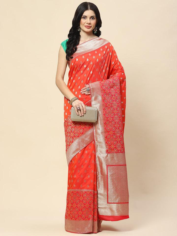 Zari Booti Woven Art Silk Banarsi Saree