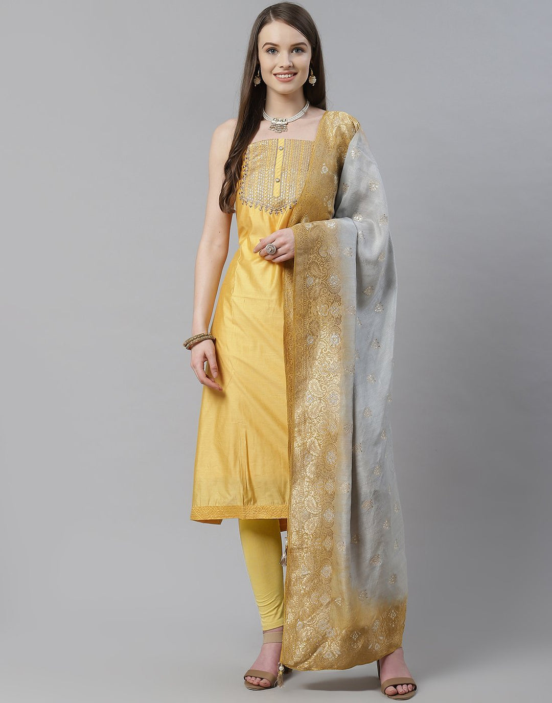 Chanderi Suit Set