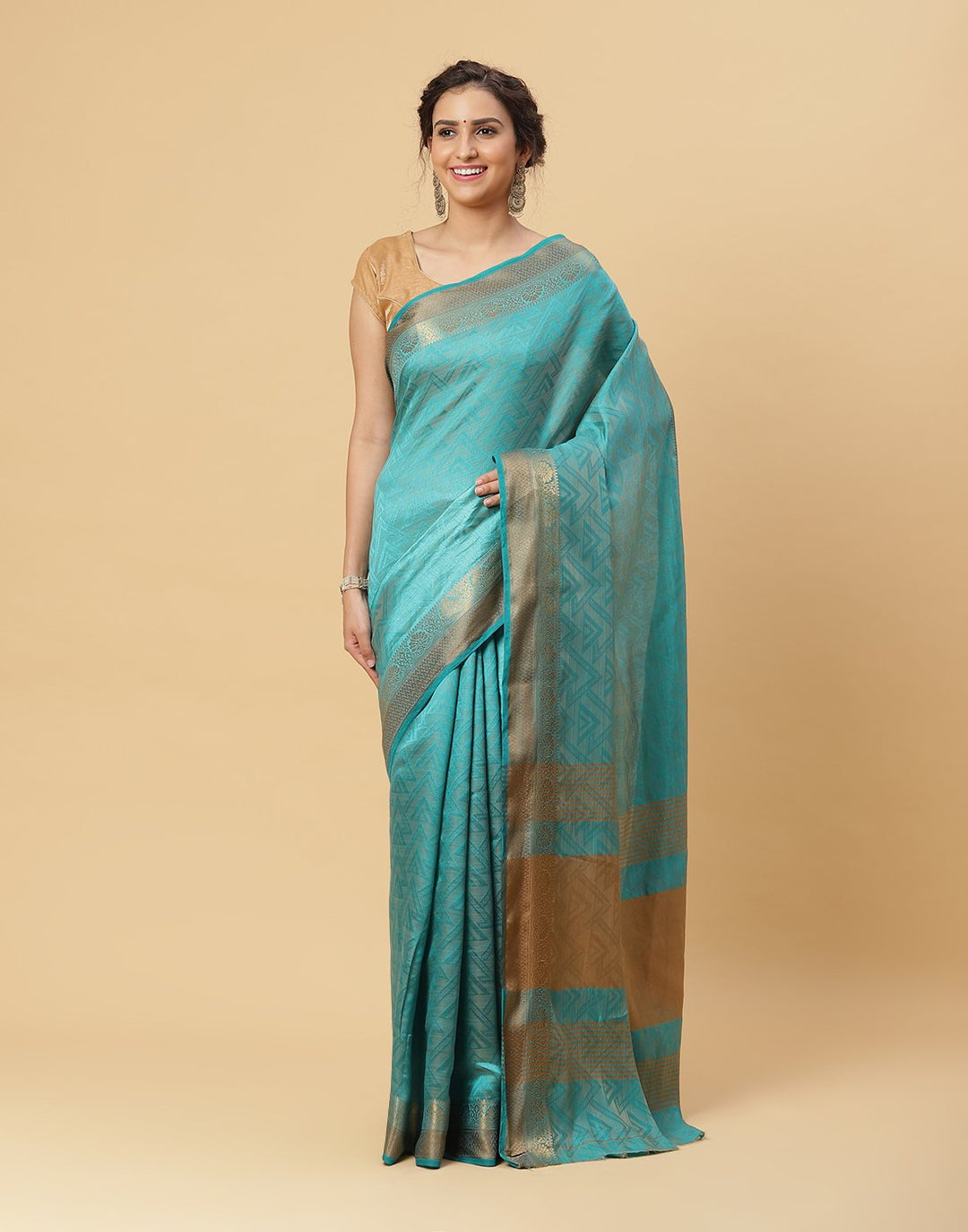 Woven Art Handloom Saree With Border