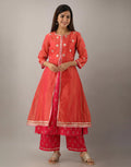 Printed Cotton Anarkali Kurti With Pant