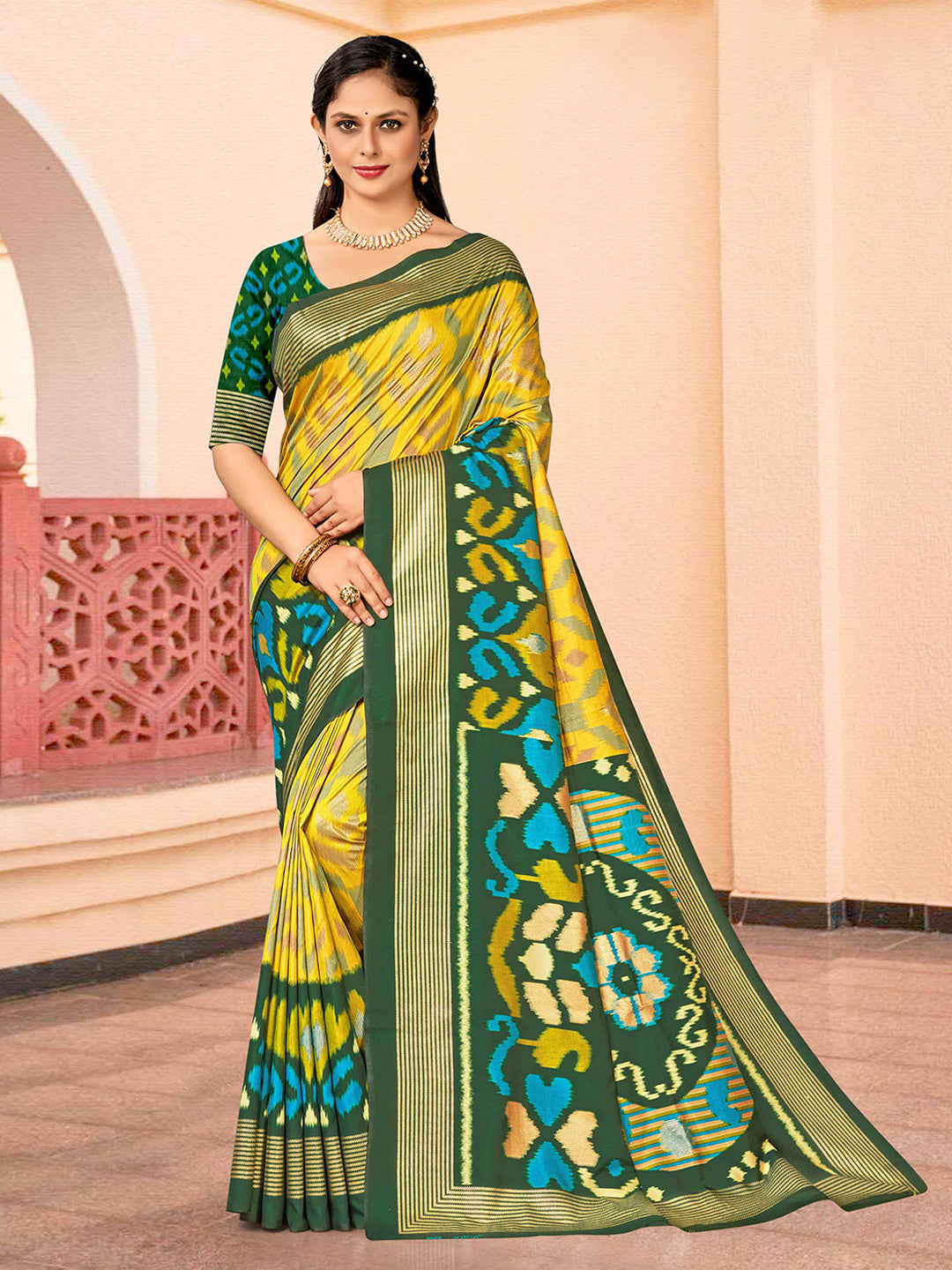 Printed Art Silk Saree