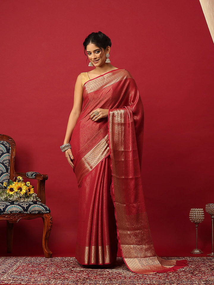 Plain Georgette Saree