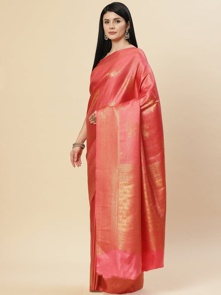 Zari Jaal Handloom Woven Saree