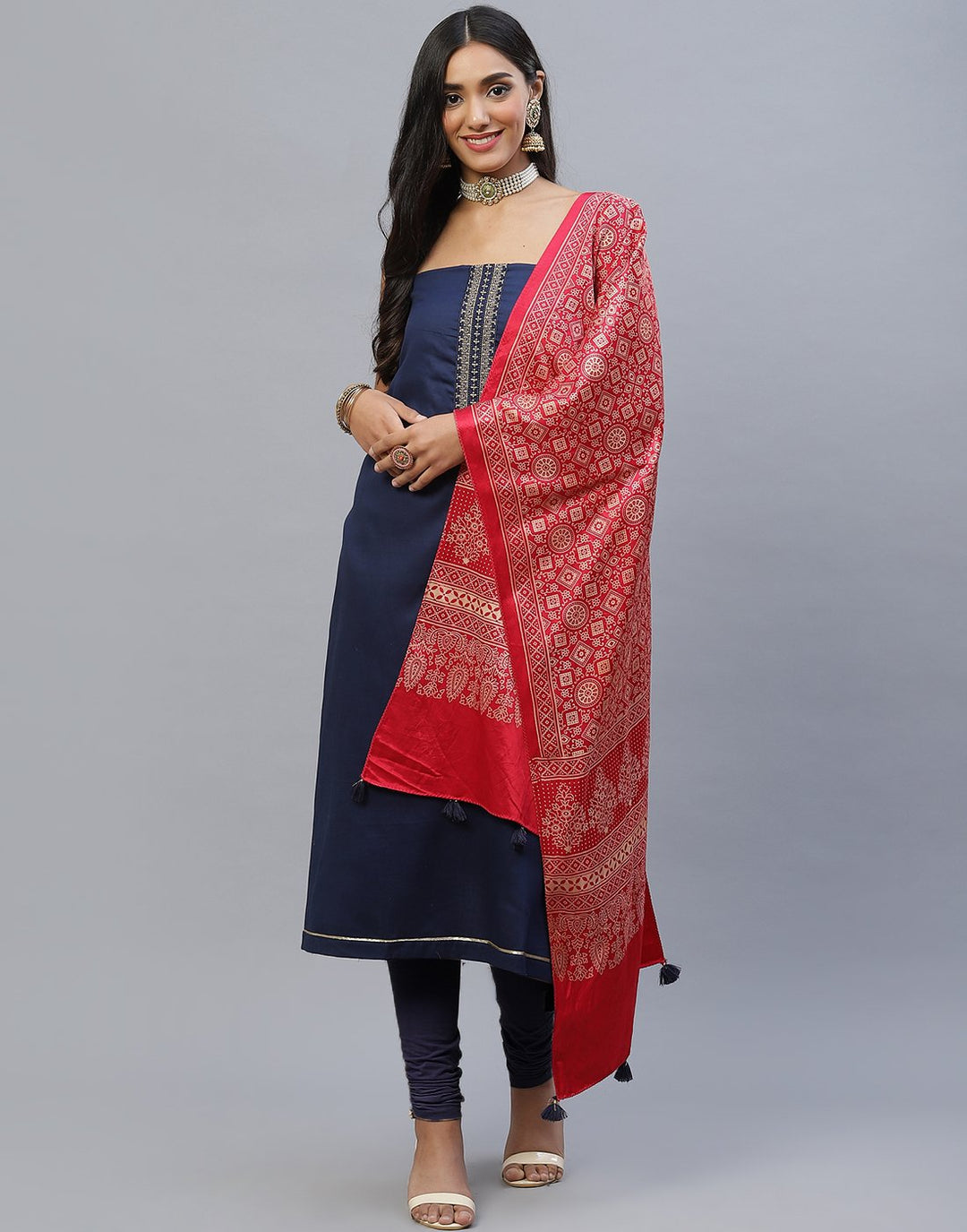 Chanderi Cotton Suit Set
