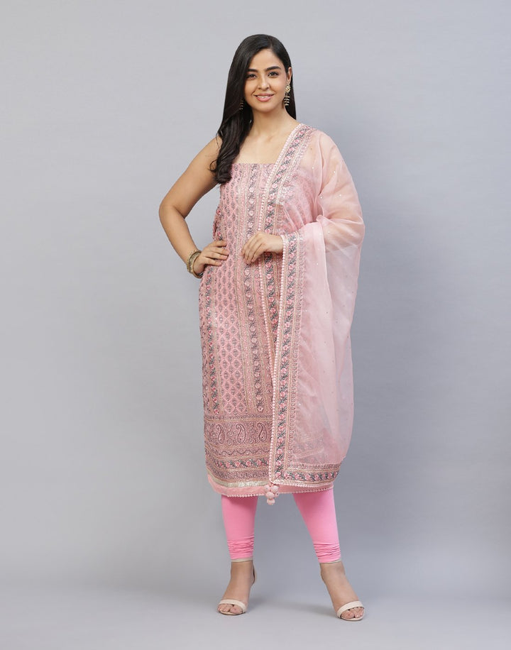 Embroidered Art Georgette Suit Piece