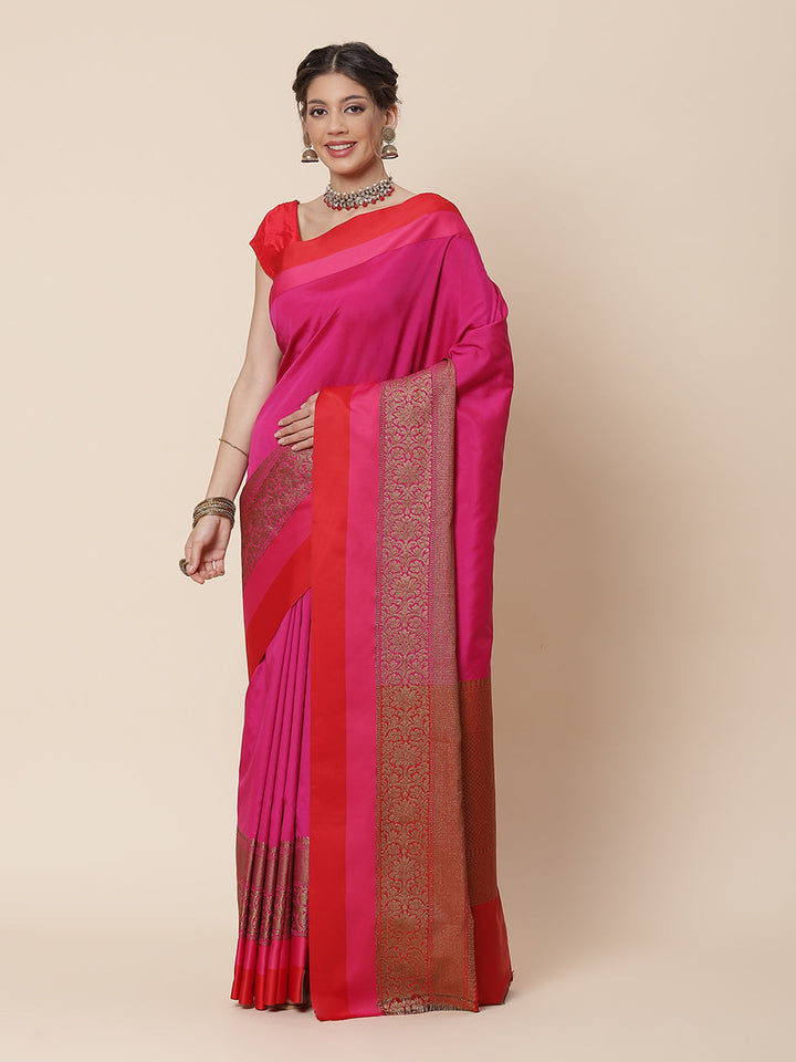 Zari Border Booti Cotton Woven Saree