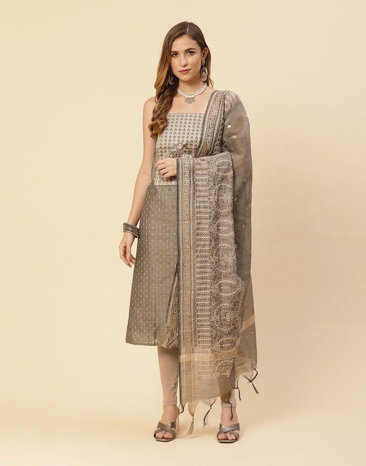 Embroidered Chanderi Suit Piece