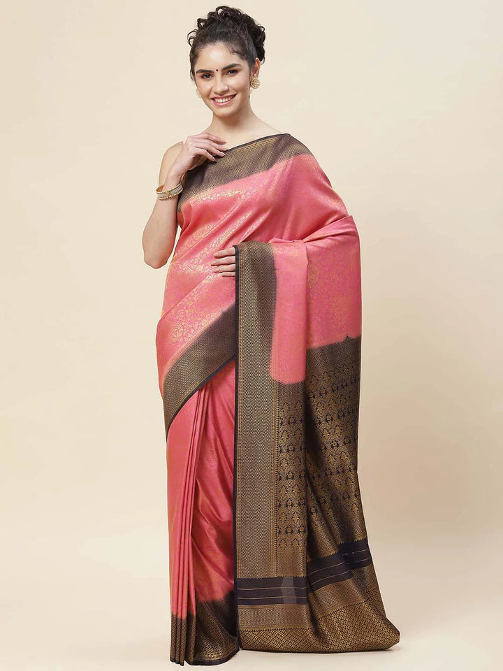 Zari Border Handloom Woven Saree