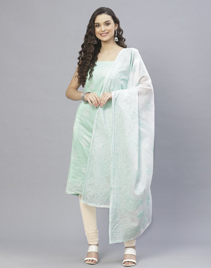 Cotton Embroidered Suit Set