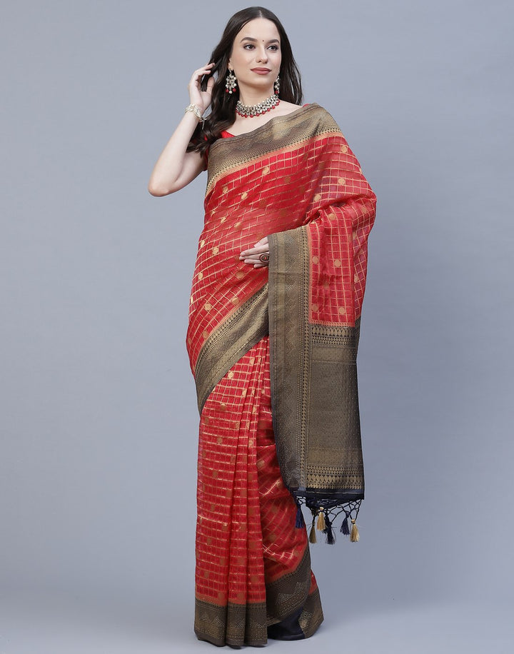 Organza Embroidery Saree
