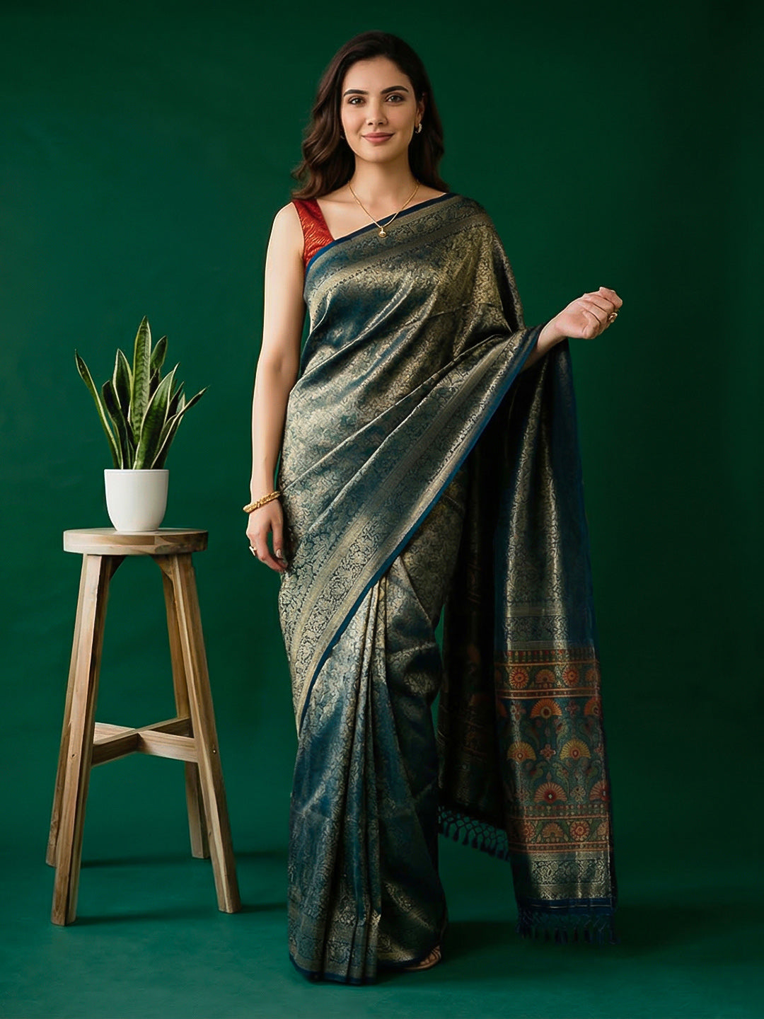 Woven Design Art Silk Saree