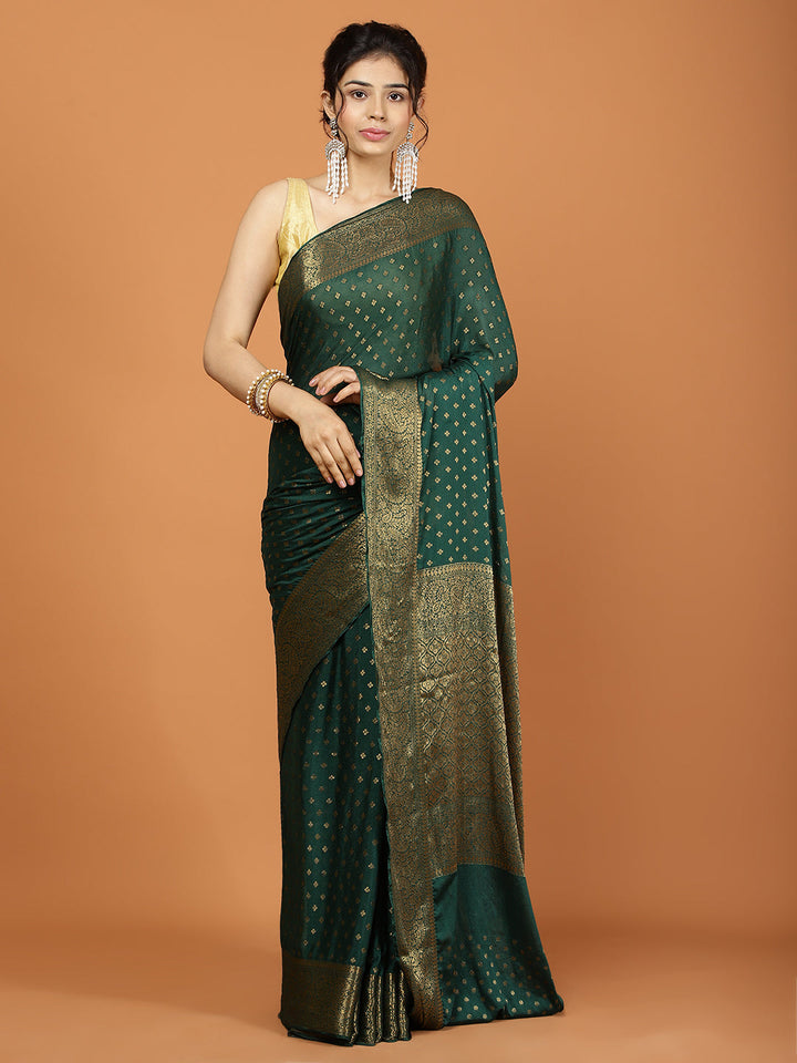 Zari Border Woven Chiffon Saree