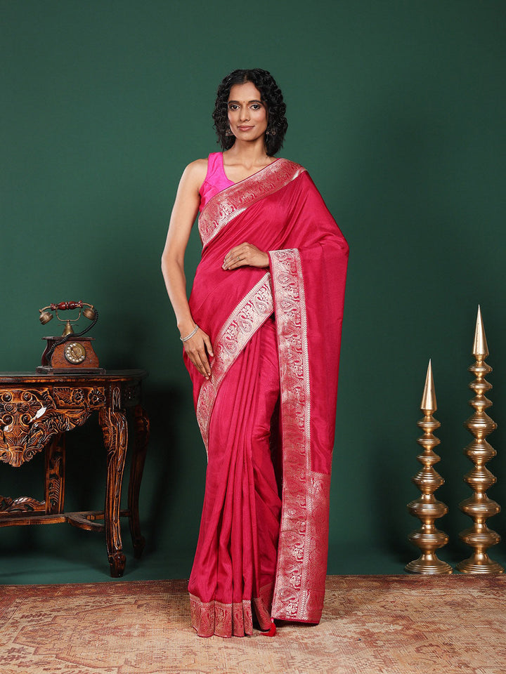 Woven Design Cotton Blend Saree