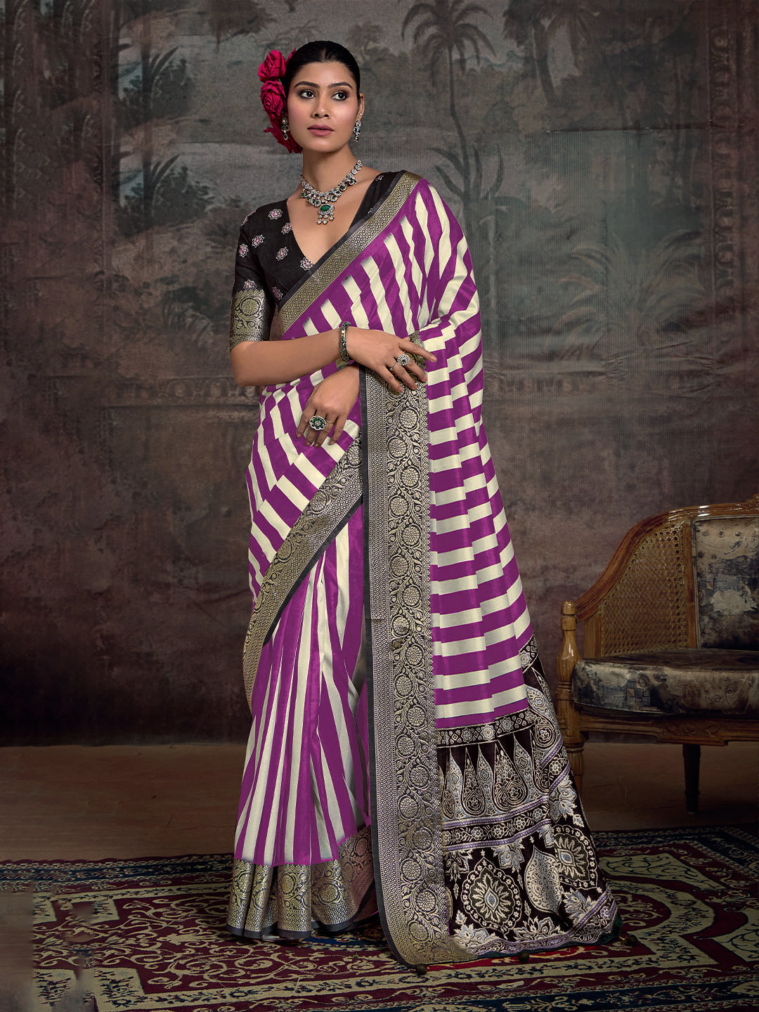 Printed Art Silk Saree