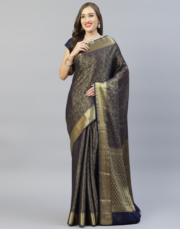 Semi Georgette with Beautiful Zari Jaal Weaves