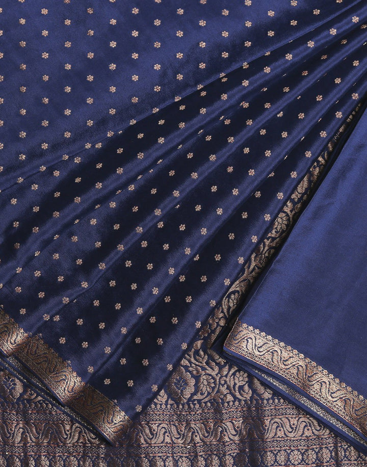 Antique Zari Booti Crepe Saree