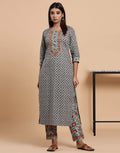 Printed Cotton Kurti with Pant