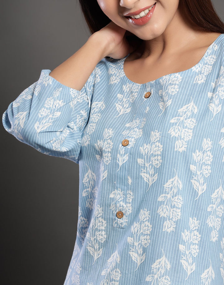 Printed Summer Cotton Kurti