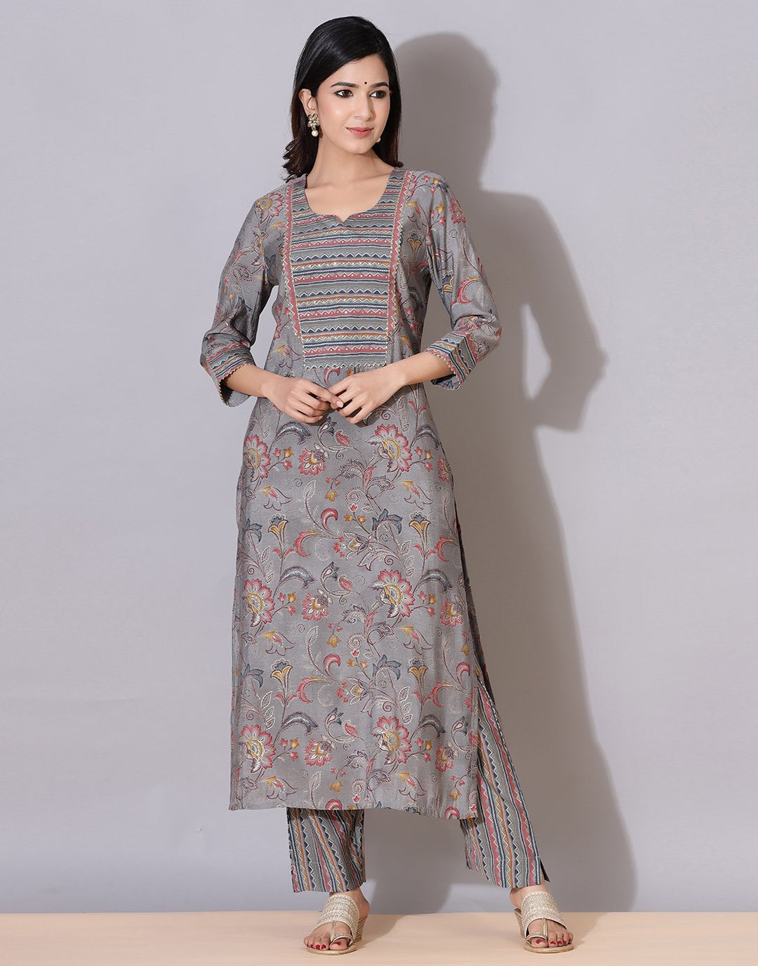 Printed Kurti Palazzo Set