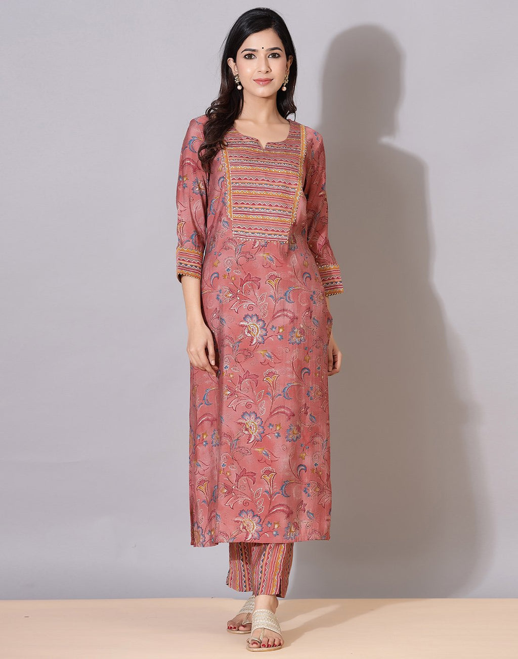 Printed Kurti Palazzo Set