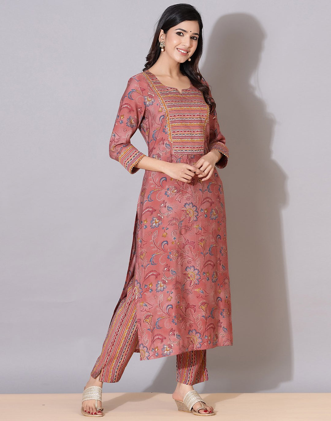 Printed Kurti Palazzo Set