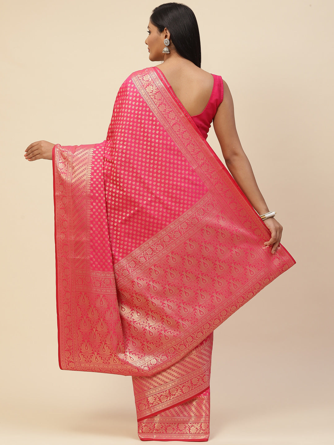 Zari Booti Cotton Woven Saree