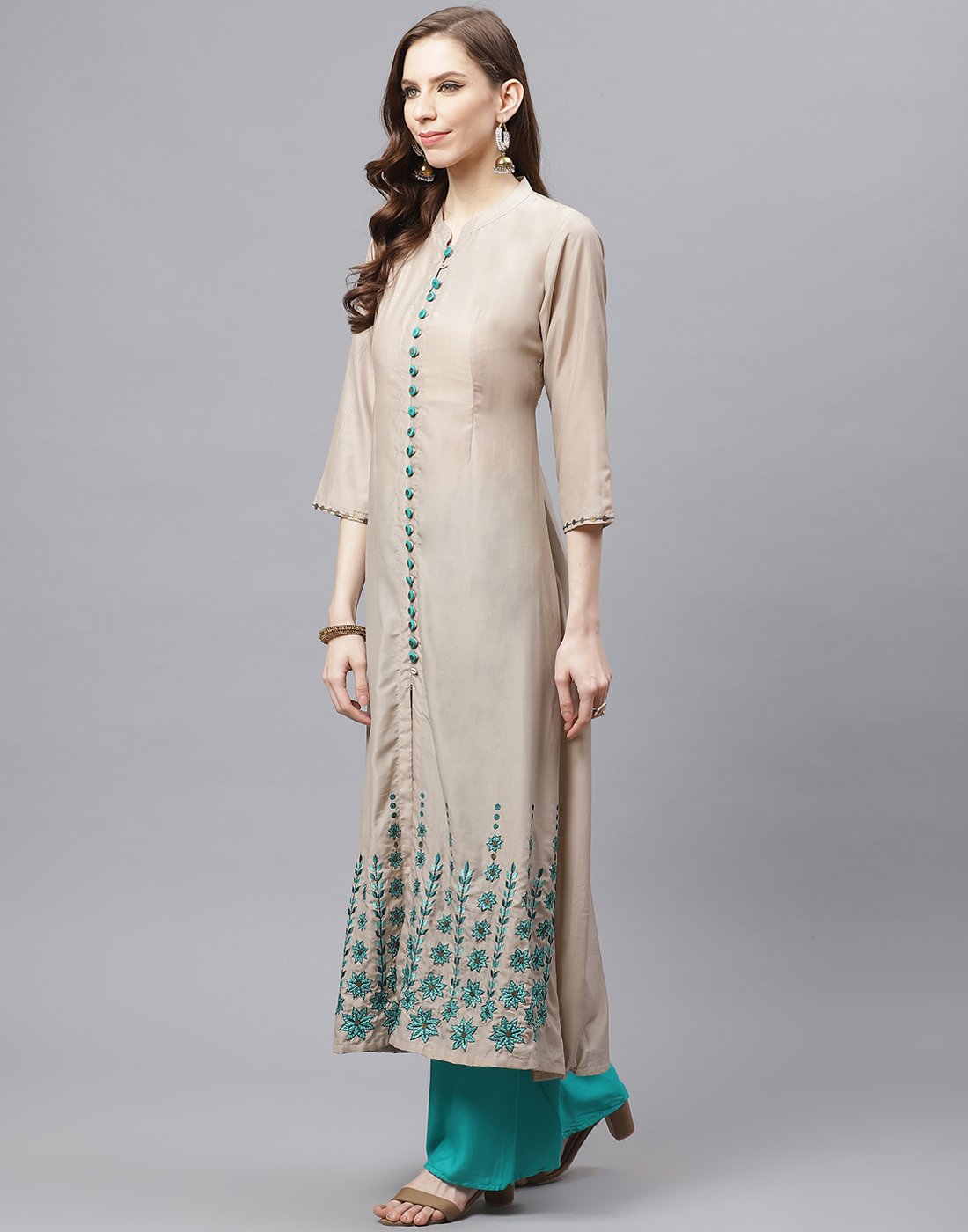 Cotton Kurti Palazzo Set