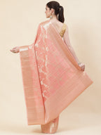 Floral Zari Jaal Cotton Woven Saree